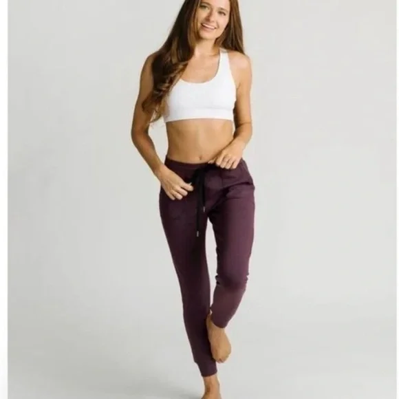 ZYIA Active Deep Purple Joggers Size Large - Picture 2 of 5